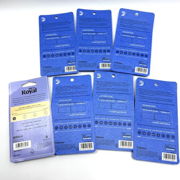 NEW Lot of 7 x 3 Pack Rico Royal Alto Saxophone Reeds Strength 1.5 Sax RJB0315 - Picture 2 of 2